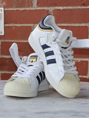 Adidas Originals Pro Shell "White / Collegiate Navy / Gold Metallic"